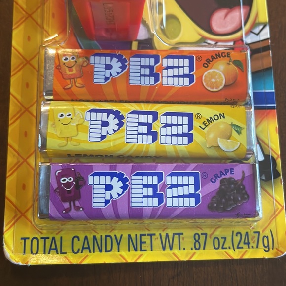 SpongeBob SquarePants pez candy and dispenser orange lemon grape NWT - Picture 3 of 5